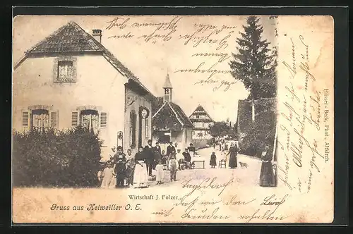 AK Heiweiller, Gasthaus J. Folzer