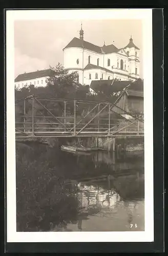 AK Pschestitz, Brücke zum Schloss