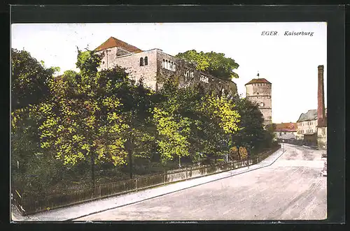 AK Eger, Strasse zur Kaiserburg