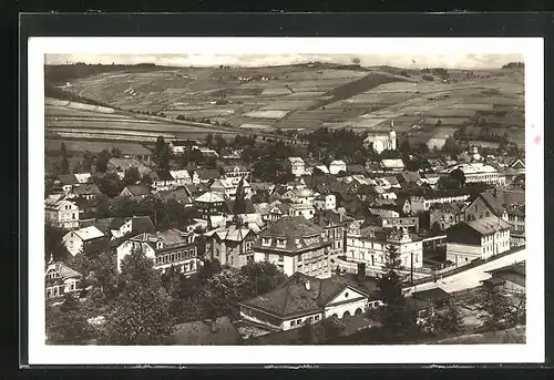 AK Kraslice, Blick über die Dächer der Stadt