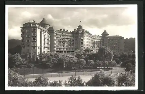 AK Karlsbad, Totalansicht des Hotel Imperial