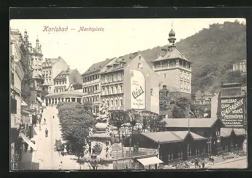 AK Karlsbad, Marktplatz