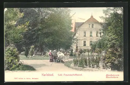 AK Karlsbad, Cafe Freundschaftssaal