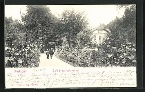 AK Karlsbad, Cafe Freundschaftssaal