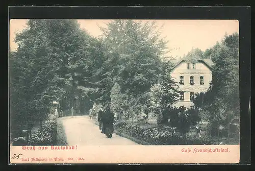 AK Karlsbad, Cafe Freundschaftssaal