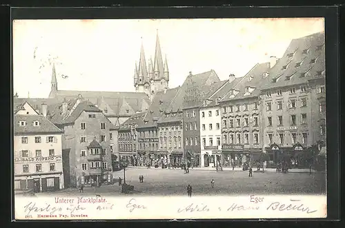 AK Eger, Unterer Marktplatz