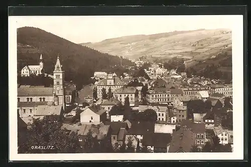 AK Graslitz, Blick entlang der Stadt