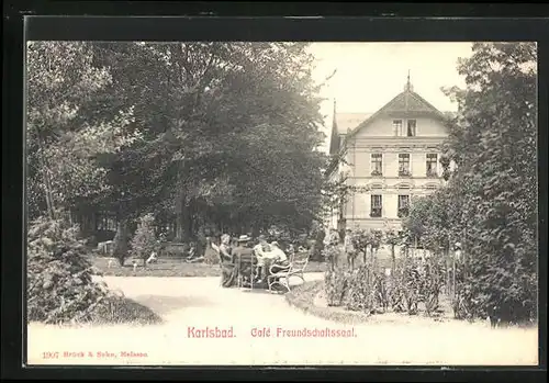 AK Karlsbad, Cafe Freundschaftssaal