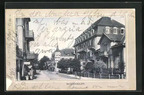 AK Badenweiler, Strassenpartie