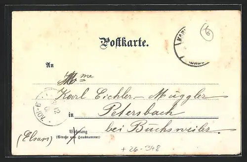 Künstler-AK Carl Münch: Karlsruhe, Kaiserstrasse mit Geschäft und Strassenbahn