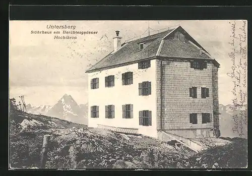 AK Berchtesgaden - Untersberg, Störhaus am Hochthron