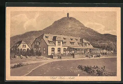 Künstler-AK Adenau, Hotel Hohe Acht