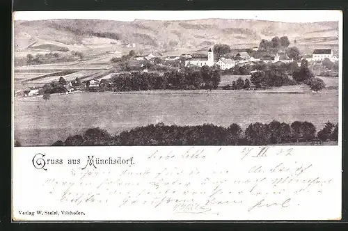 AK Münchsdorf, Panorama der Stadt