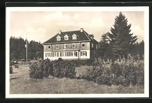 AK Oberweid /Rhön, Gasthaus Pension Eisenacher Haus a. d. Ellenbogen