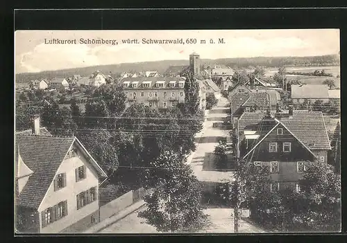 AK Schömberg, Blick auf den Ort