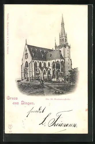 AK Bingen, Totalansicht der St. Rochuskapelle