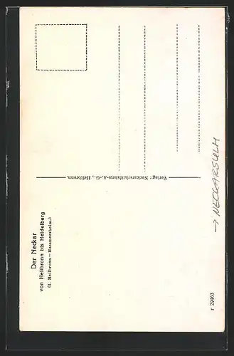AK Neckarsulm, Landkarte der Gegend um Neckarsulm