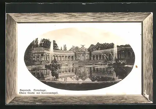 AK Bayreuth, Eremitage, Obere Grotte mit Sonnentempel