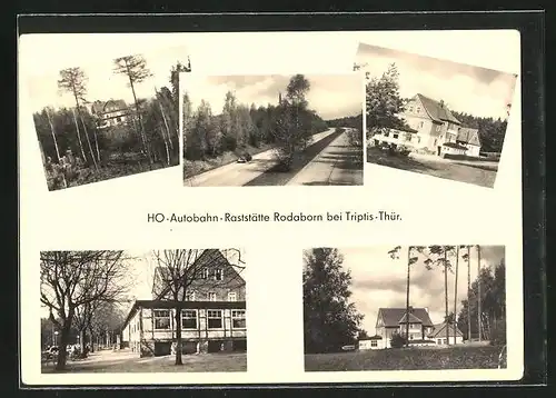 AK Rodaborn /Triptis-Thür., HO-Autobahn Raststätte
