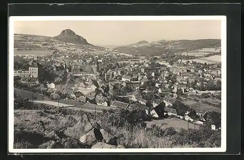 AK Bilin / Bilina-Sauerbrunn, Ortsansicht mit Borchen