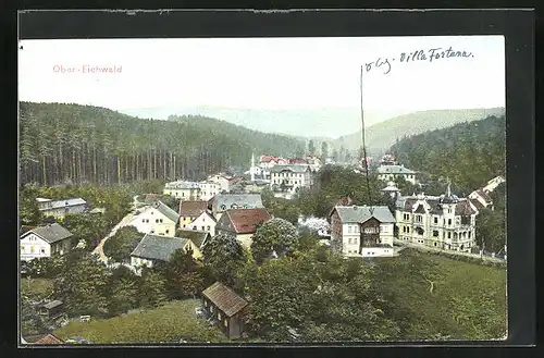 AK Ober-Eichwald, Blick über Ort