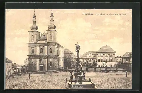 AK Dux / Duchcov, Namesti se zameckou branou