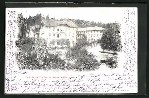 AK Eichwald /Treplitz, Das Theresienbad