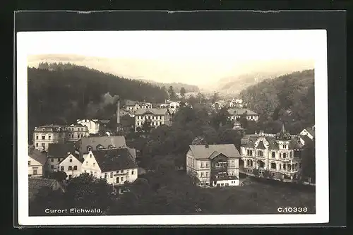 AK Eichwald, Häuser um das Kurhaus Theresienbad