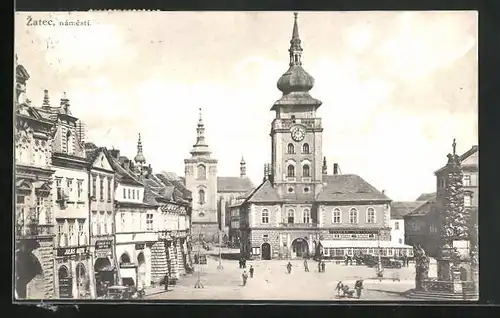 AK Saaz, Rathaus am Ringplatz