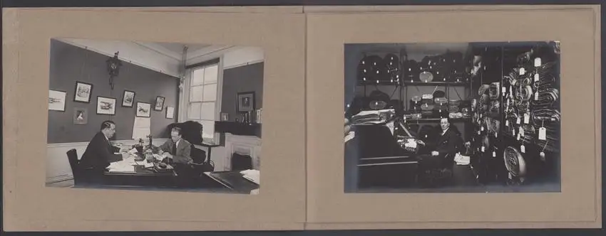 Fotoalbum 14 Fotografien Fa. Bass - Walker & Co., Woollen Merchants, Ansicht London, Poland Street 55-56, Lager, Büro 3