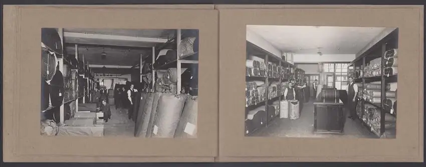Fotoalbum 14 Fotografien Fa. Bass - Walker & Co., Woollen Merchants, Ansicht London, Poland Street 55-56, Lager, Büro 4