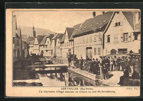 AK Gertwiller /Bas-Rhin, Ce charmant village alsacien se trouve au sud de Strasbourg