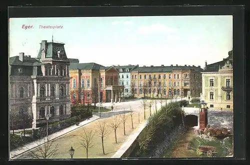 AK Eger, Blick auf den Theaterplatz