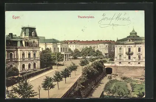 AK Eger, Blick auf den Theaterplatz