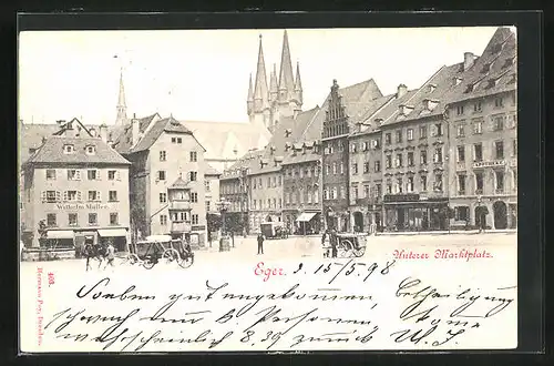 AK Eger, Blick auf den unteren Marktplatz