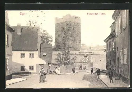 AK Eger, Blick auf den schwarzen Turm