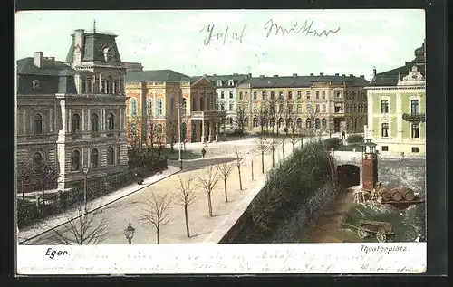 AK Eger, Blick über den Theaterplatz