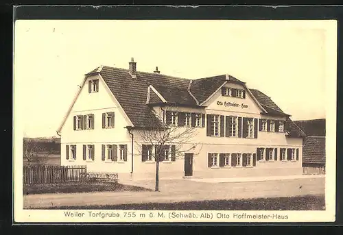 AK Weiler Torfgrube /Schwäb. Alb, Otto Hoffmeister-Haus