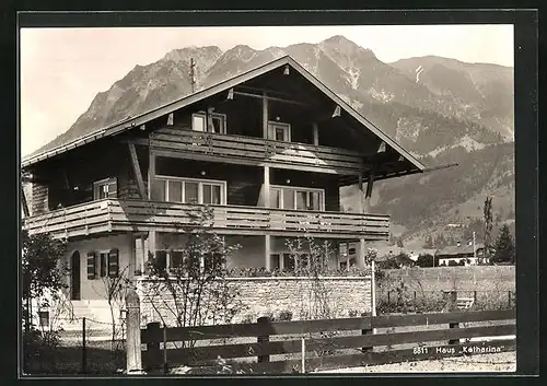 AK Oberstdorf im bayr. Allgäu, Hotel-Pension Haus Katharina, Prinzenstrasse