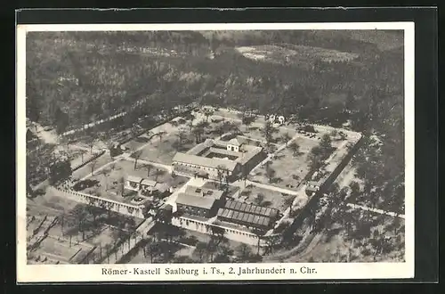 AK Saalburg i. Ts., Römer-Kastell aus der Vogelschau