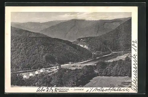 AK Werdohl /Lennetal, Blick ins Tal