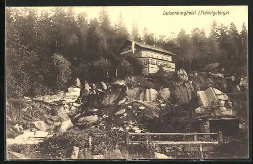 AK Wunsiedel, Luisenburghotel im Fichtelgebirge