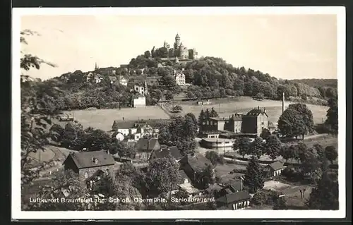 AK Braunfels /Lahn, Schloss Obermühle und Schlossbrauerei