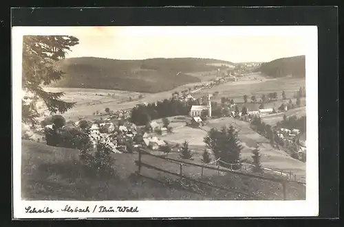 AK Scheibe-Alsbach /Thür. Wald, Teilansicht