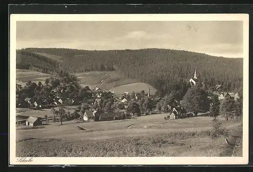 AK Scheibe /Thüringen, Teilansicht