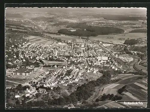 AK Reichenbach /Fils, Fliegeraufnahme der Stadt, Wohnviertel