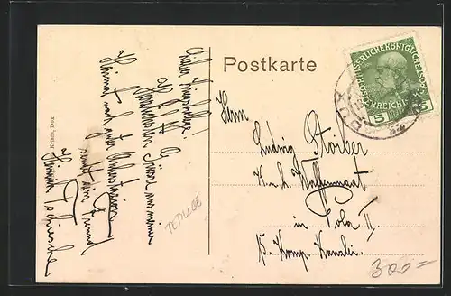 AK Dux / Duchcov, Walther v. d. Vogelweide-Anlage, See mit Booten