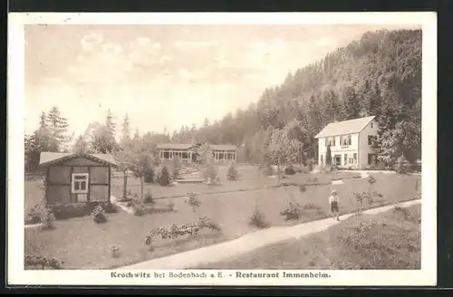 AK Krochwitz /Bodenbach, Restaurant Immenheim