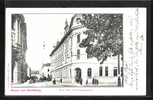 AK Rumburg / Rumburk, K.K. Post- und Telegraphenamt