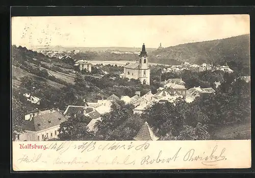 AK Wien-Kalksburg, Ortsansicht mit Kirche